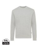 Sweatshirts unisexes durables couleur heather grey en 50% recyclé et 50% organiquede la marque iqoniq