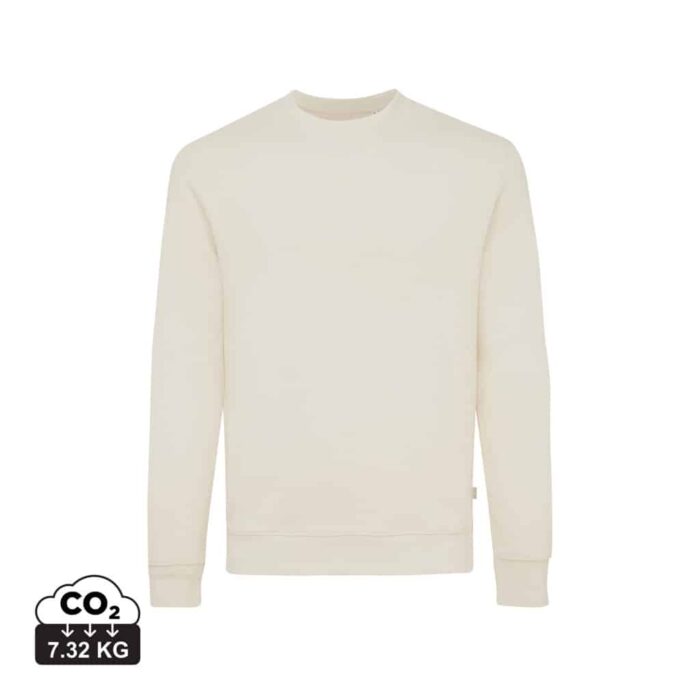 Sweatshirts unisexes durables couleur natural raw en 50% recyclé et 50% organiquede la marque iqoniq