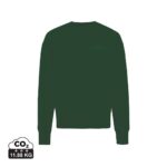 Sweatshirts unisexes durables couleur forest green en 50% recyclé et 50% organiquede la marque iqoniq