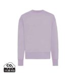 Sweatshirts unisexes durables couleur lavender en 50% recyclé et 50% organiquede la marque iqoniq