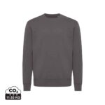 Sweatshirts unisexes durables couleur antracite en 50% recyclé et 50% organiquede la marque iqoniq
