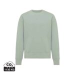 Sweatshirts unisexes durables couleur Iceberg green en 50% recyclé et 50% organiquede la marque iqoniq