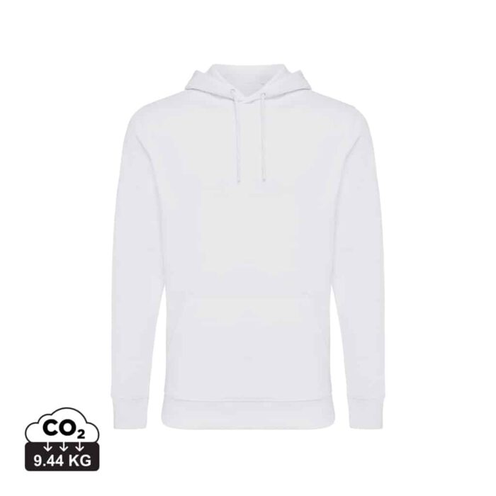 Sweatshirts unisexes durables couleur recycled white en 50% recyclé et 50% organiquede la marque iqoniq