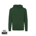 Sweatshirts unisexes durables couleur forest green en 50% recyclé et 50% organiquede la marque iqoniq