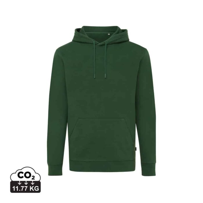 Sweatshirts unisexes durables couleur forest green en 50% recyclé et 50% organiquede la marque iqoniq