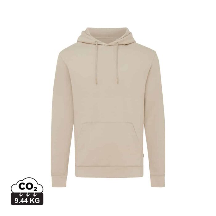 Sweatshirts unisexes durables couleur desert en 50% recyclé et 50% organiquede la marque iqoniq