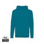 Sweatshirts unisexes durables couleur verdigris en 50% recyclé et 50% organiquede la marque iqoniq