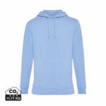 Sweatshirts unisexes durables couleur sky blue en 50% recyclé et 50% organiquede la marque iqoniq