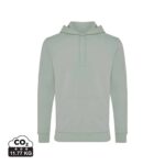 Sweatshirts unisexes durables couleur Iceberg green en 50% recyclé et 50% organiquede la marque iqoniq