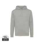 Sweatshirts unisexes durables couleur heather grey en 50% recyclé et 50% organiquede la marque iqoniq