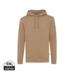 Sweatshirts unisexes durables couleur heather brown en 50% recyclé et 50% organiquede la marque iqoniq