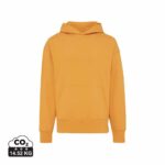 Sweatshirts unisexes durables couleur sundial orange en 50% recyclé et 50% organiquede la marque iqoniq