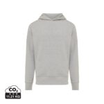 Sweatshirts unisexes durables couleur heather grey en 50% recyclé et 50% organiquede la marque iqoniq
