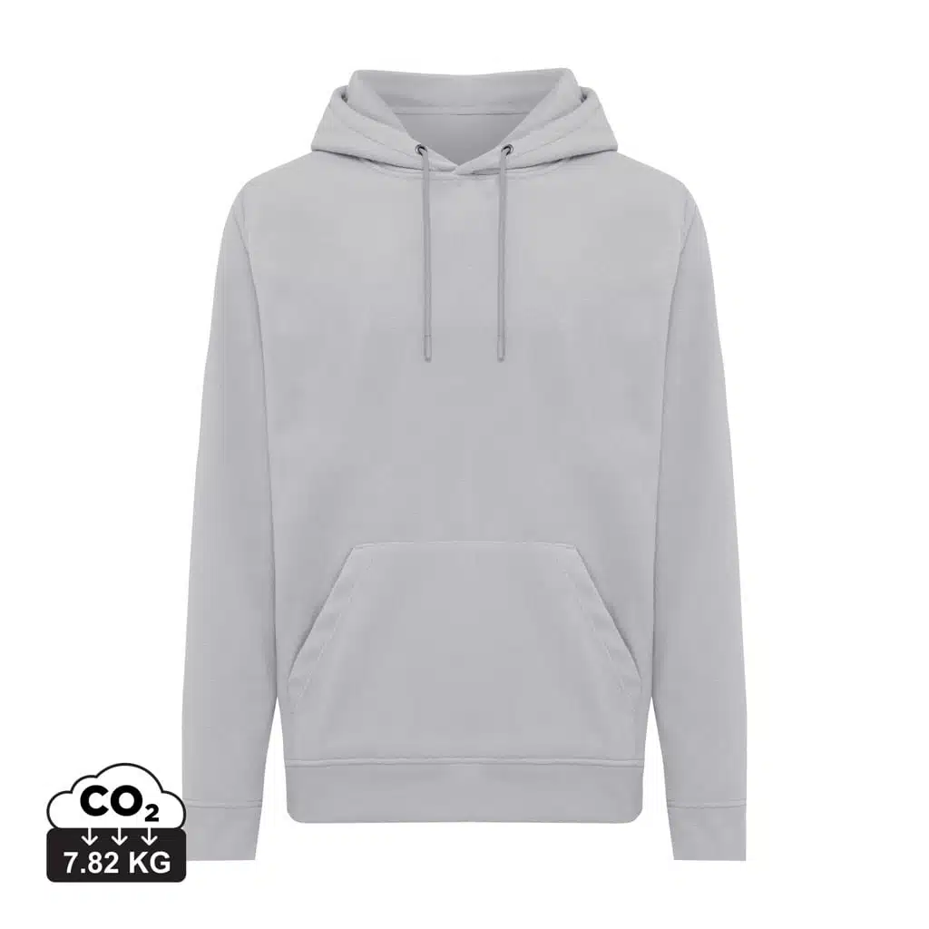sweat_à_capuche_polaires_unisexes_durables_iqoniq_100%_polyester_recyclé_storm_grey IQONIQ Trivor recycled polyester microfleece hoodie - Image 1