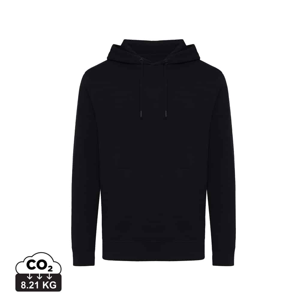 sweatshirts_unisexes_durables_iqoniq_30%_recyclé_et_70%_organique_noir Sweatshirts unisexes durables couleur noir en 30% recyclé et 70% organiquede la marque iqoniq
