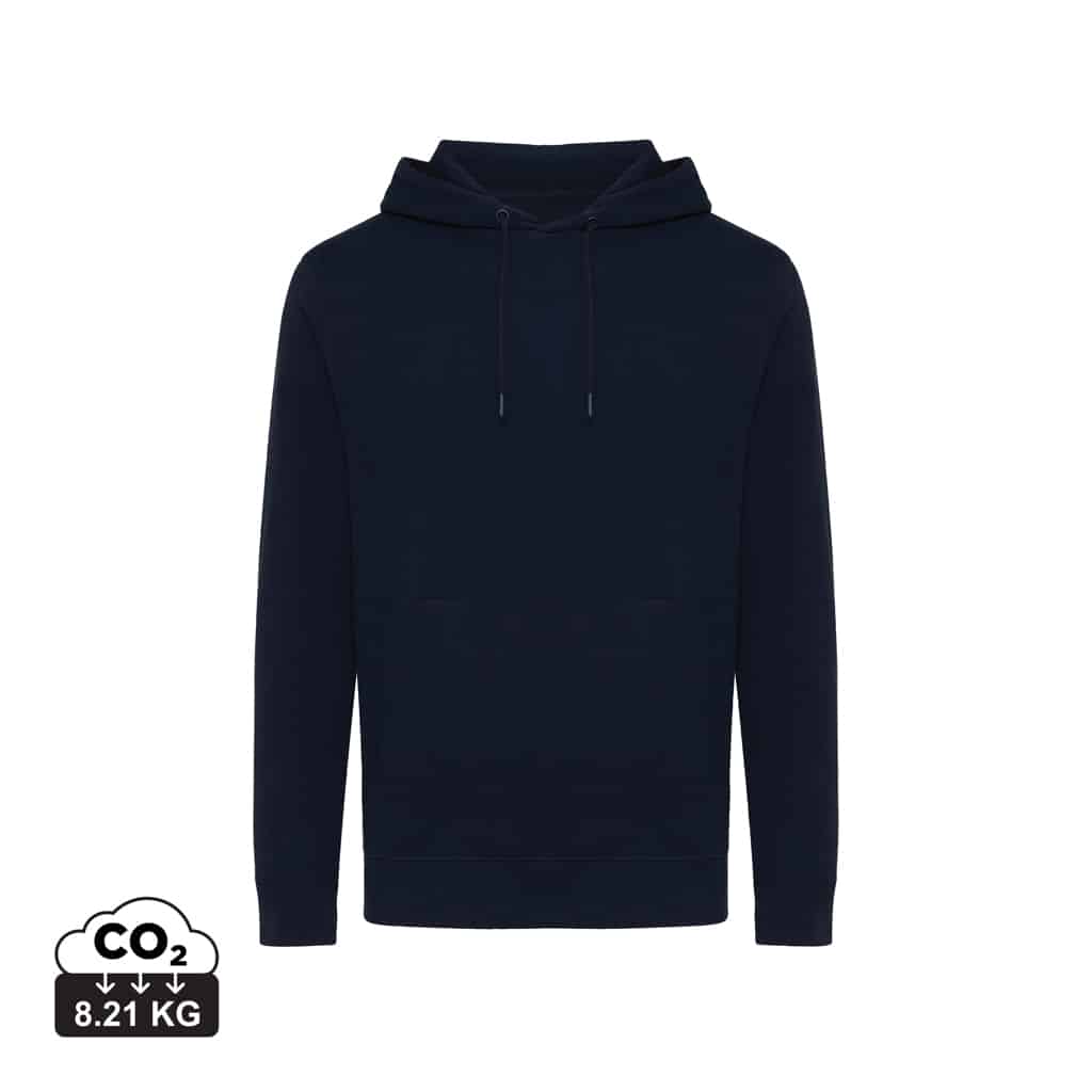 sweatshirts_unisexes_durables_iqoniq_30%_recyclé_et_70%_organique_bleu_marine Sweatshirts unisexes durables couleur bleu marine en 30% recyclé et 70% organiquede la marque iqoniq
