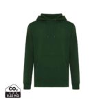Sweatshirts unisexes durables couleur forest green en 30% recyclé et 70% organiquede la marque iqoniq