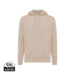 Sweatshirts unisexes durables couleur desert en 30% recyclé et 70% organiquede la marque iqoniq