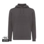Sweatshirts unisexes durables couleur antracite en 30% recyclé et 70% organiquede la marque iqoniq