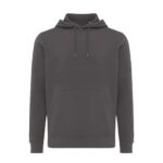 Sweatshirts unisexes durables couleur antracite en 30% recyclé et 70% organiquede la marque iqoniq