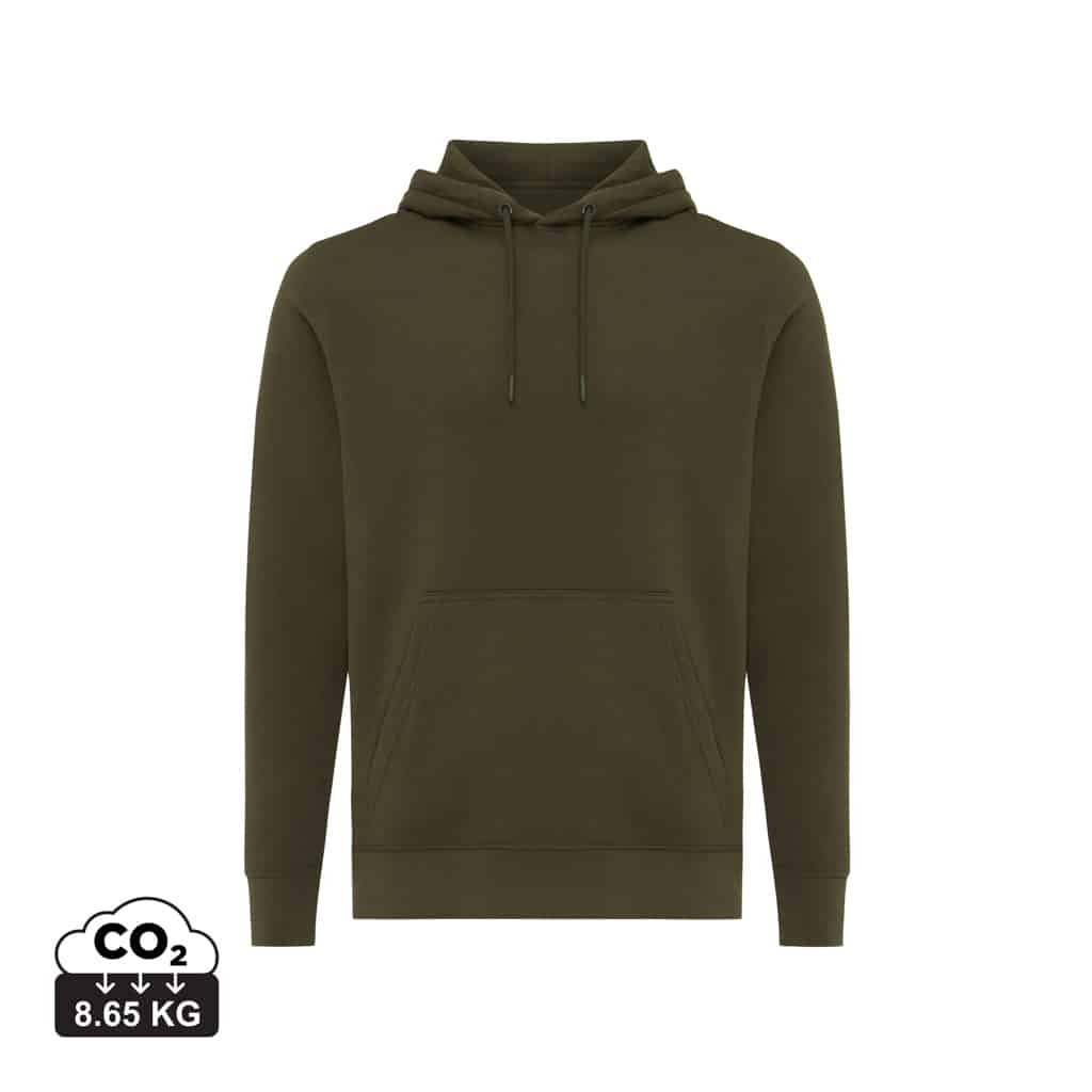 sweatshirts_unisexes_durables_iqoniq_30%_recyclé_et_70%_organique_kaki Sweatshirts unisexes durables couleur kaki en 30% recyclé et 70% organiquede la marque iqoniq