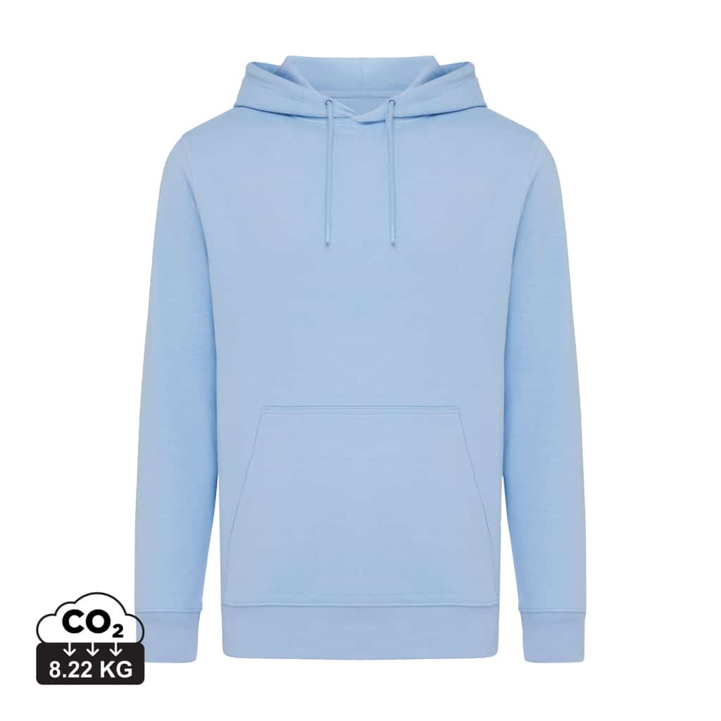 sweatshirts_unisexes_durables_iqoniq_30%_recyclé_et_70%_organique_sky_blue Sweatshirts unisexes durables couleur sky blue en 30% recyclé et 70% organiquede la marque iqoniq