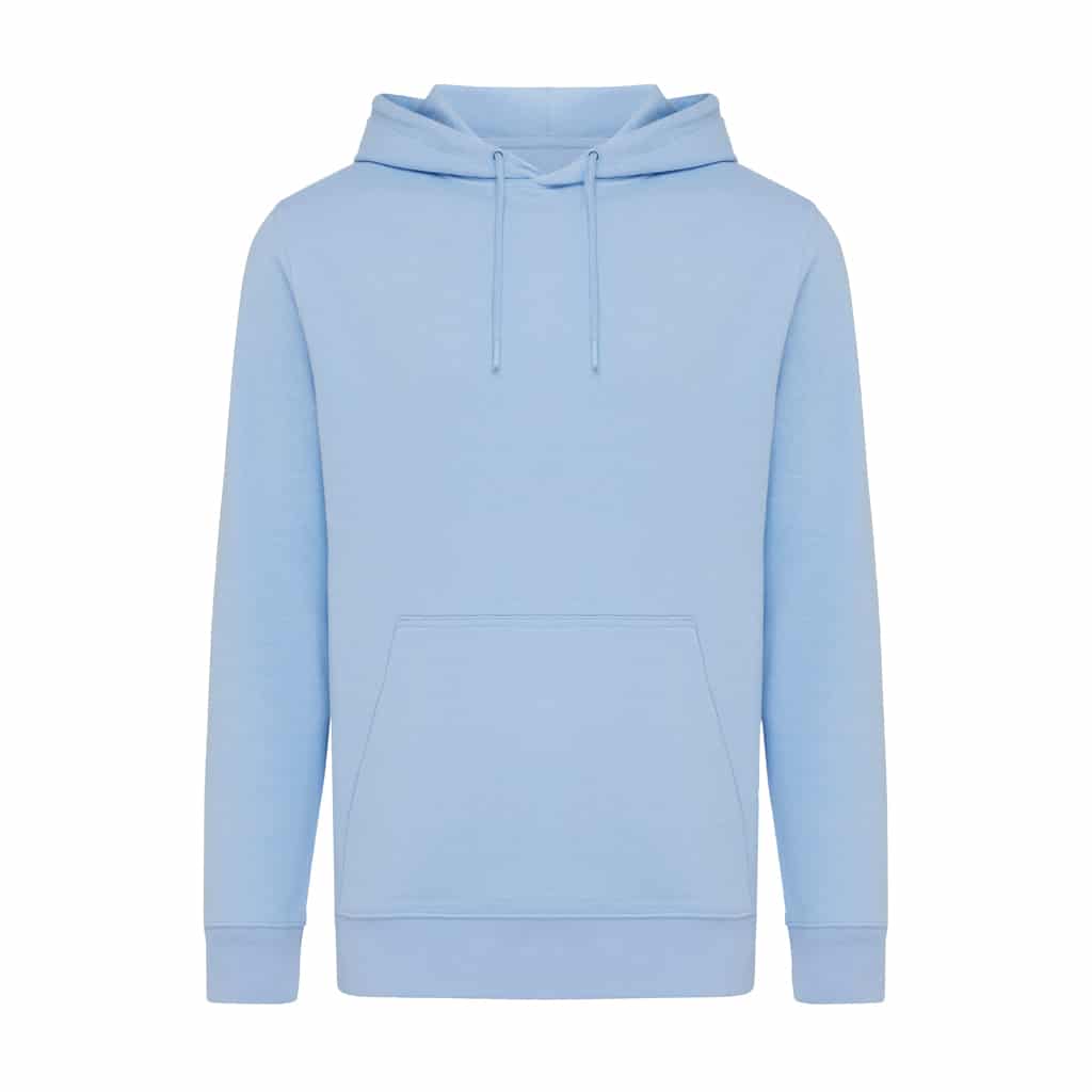 sweatshirts_unisexes_durables_iqoniq_30%_recyclé_et_70%_organique_sky_blue Sweatshirts unisexes durables couleur sky blue en 30% recyclé et 70% organiquede la marque iqoniq