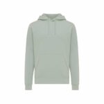 Sweatshirts unisexes durables couleur Iceberg green en 30% recyclé et 70% organiquede la marque iqoniq