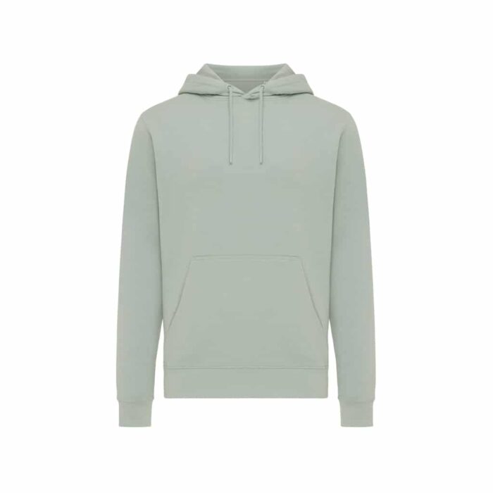 Sweatshirts unisexes durables couleur Iceberg green en 30% recyclé et 70% organiquede la marque iqoniq