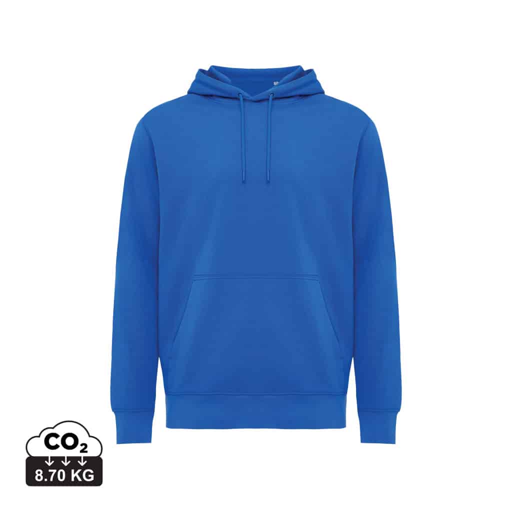 sweatshirts_unisexes_durables_iqoniq_30%_recyclé_et_70%_organique_bleu_royal Sweatshirts unisexes durables couleur bleu royal en 30% recyclé et 70% organiquede la marque iqoniq