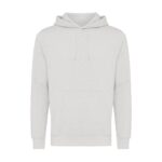 Sweatshirts unisexes durables couleur light heather grey en 30% recyclé et 70% organiquede la marque iqoniq