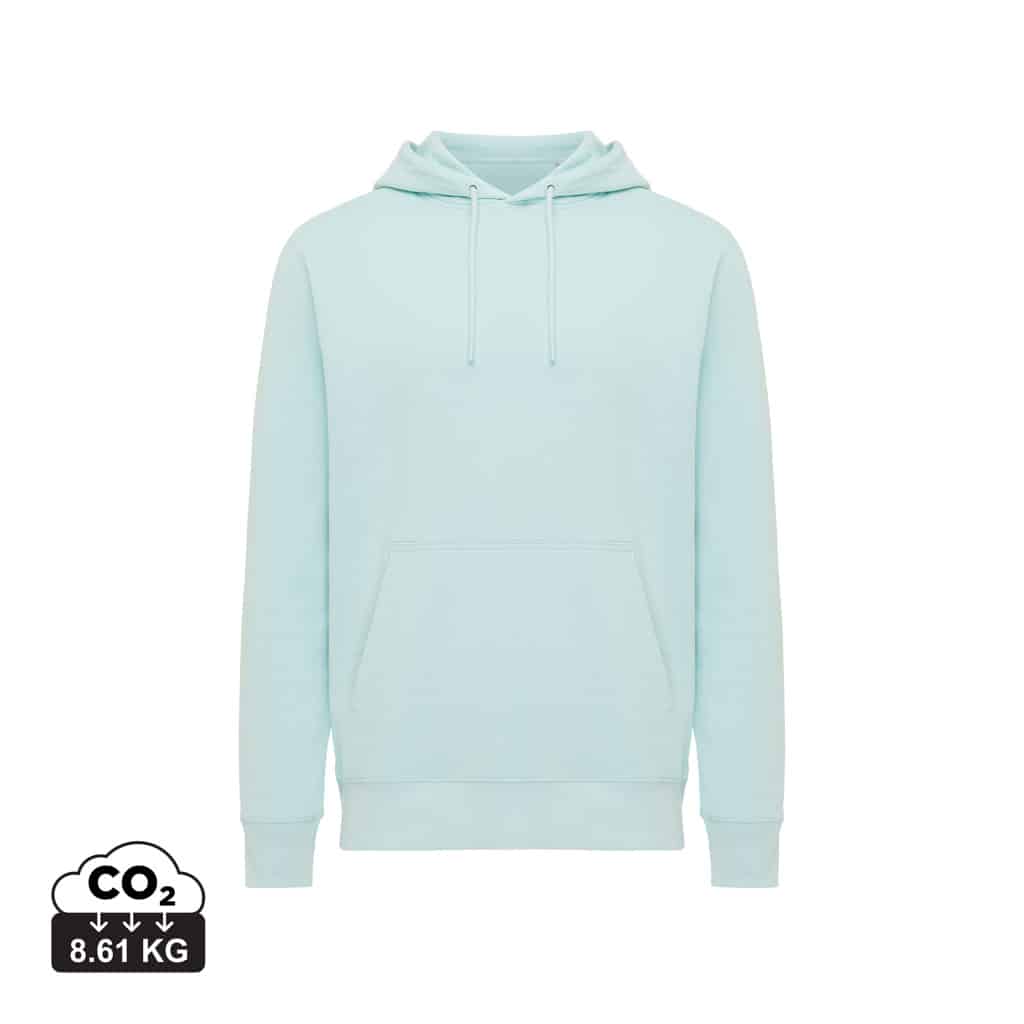 sweatshirts_unisexes_durables_iqoniq_30%_recyclé_et_70%_organique_crushed_mint Sweatshirts unisexes durables couleur crushed mint en 30% recyclé et 70% organiquede la marque iqoniq
