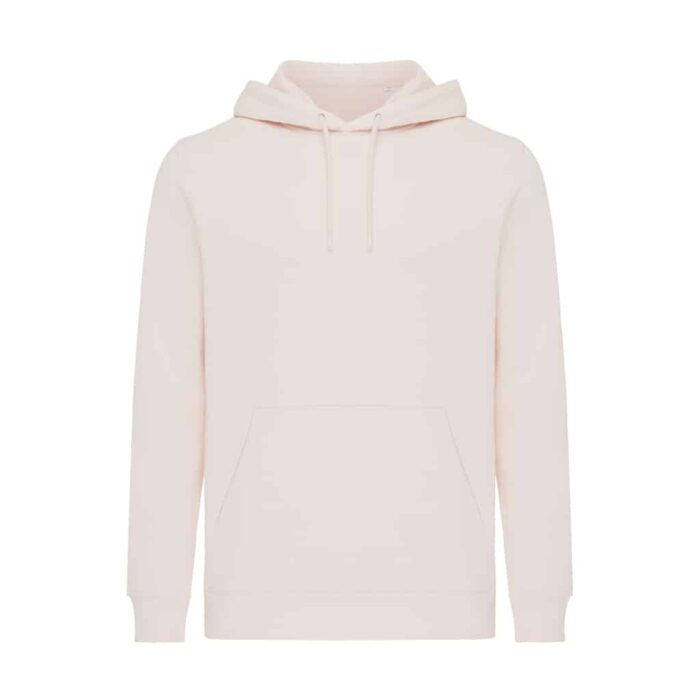 Sweatshirts unisexes durables couleur cloud pink en 30% recyclé et 70% organiquede la marque iqoniq