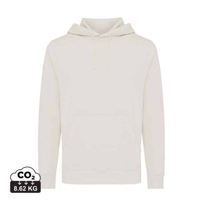 Sweatshirts unisexes durables couleur ivory white en 30% recyclé et 70% organiquede la marque iqoniq