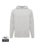 Sweatshirts unisexes durables couleur light heather grey en 30% recyclé et 70% organiquede la marque iqoniq