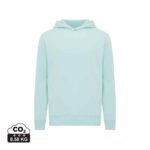Sweatshirts unisexes durables couleur crushed mint en 30% recyclé et 70% organiquede la marque iqoniq