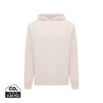 Sweatshirts unisexes durables couleur cloud pink en 30% recyclé et 70% organiquede la marque iqoniq