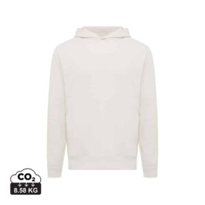 Sweatshirts unisexes durables couleur ivory white en 30% recyclé et 70% organiquede la marque iqoniq