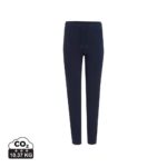 Pantalons unisexes durables couleur bleu marine en 50% recyclé et 50% organiquede la marque iqoniq