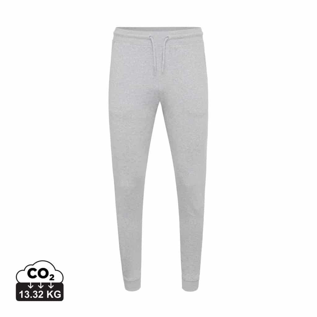 pantalons_unisexes_durables_iqoniq_50%_recyclé_et_50%_organique_heather_grey Pantalons unisexes durables couleur heather grey en 50% recyclé et 50% organiquede la marque iqoniq