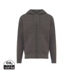 Sweatshirts unisexes durables couleur antracite en 50% recyclé et 50% organiquede la marque iqoniq
