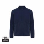 Vestes polaires unisexes durables couleur bleu marine en 100% polyester recycléde la marque iqoniq