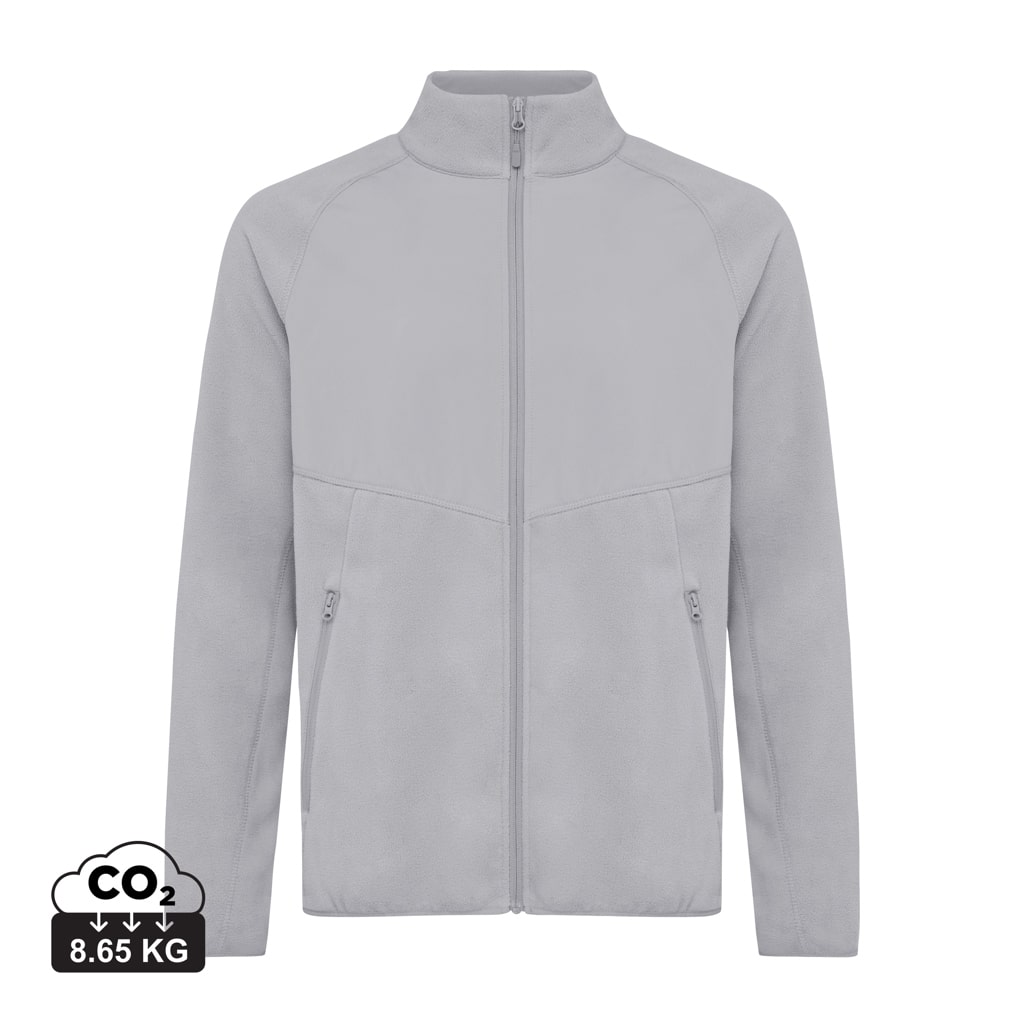 vestes_polaires_unisexes_durables_iqoniq_100%_polyester_recyclé_storm_grey Vestes polaires unisexes durables couleur storm grey en 100% polyester recycléde la marque iqoniq