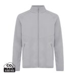 Vestes polaires unisexes durables couleur storm grey en 100% polyester recycléde la marque iqoniq