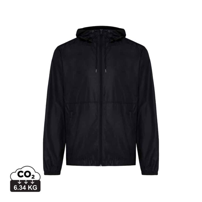Vestes unisexes durables couleur noir en 100% polyester recycléde la marque iqoniq