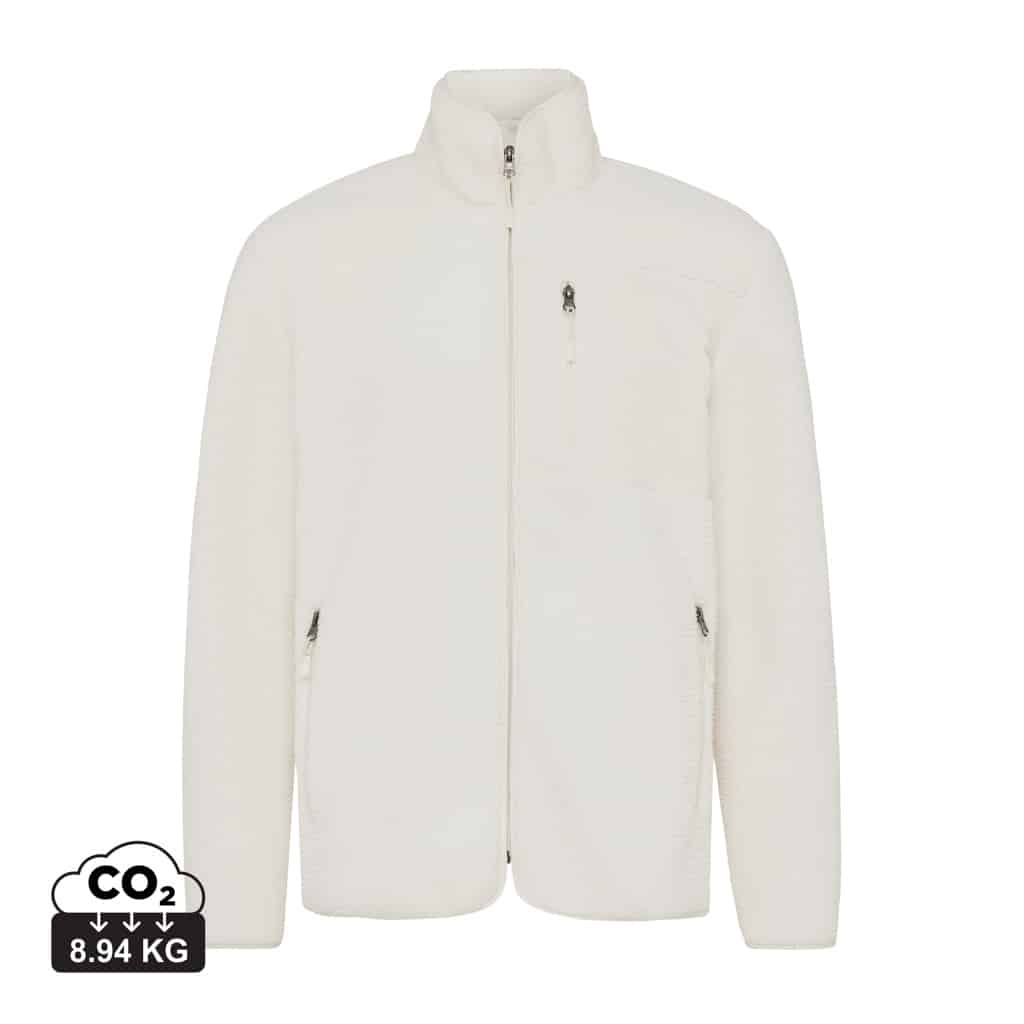 vestes_polaires_unisexes_durables_iqoniq_100%_polyester_recyclé_naturel Vestes polaires unisexes durables couleur naturel en 100% polyester recycléde la marque iqoniq