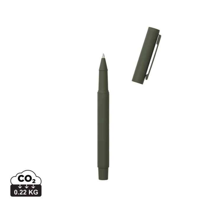 Stylos en métal durables couleur vert en Acier inoxydable recyclé