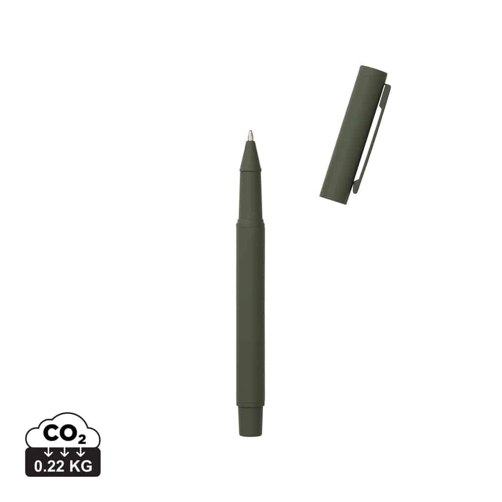 stylos_en_métal_durables_vinga_acier_inoxydable_recyclé Stylos en métal durables couleur vert en Acier inoxydable recyclé