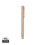 Stylos en métal durables couleur greige en Acier inoxydable recyclé