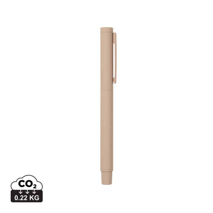 Stylos en métal durables couleur greige en Acier inoxydable recyclé